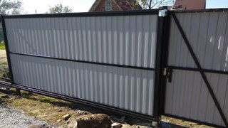 Купить сваи для ворот в Лесной. Заказать ворота на сваях под ключ от 21759 руб